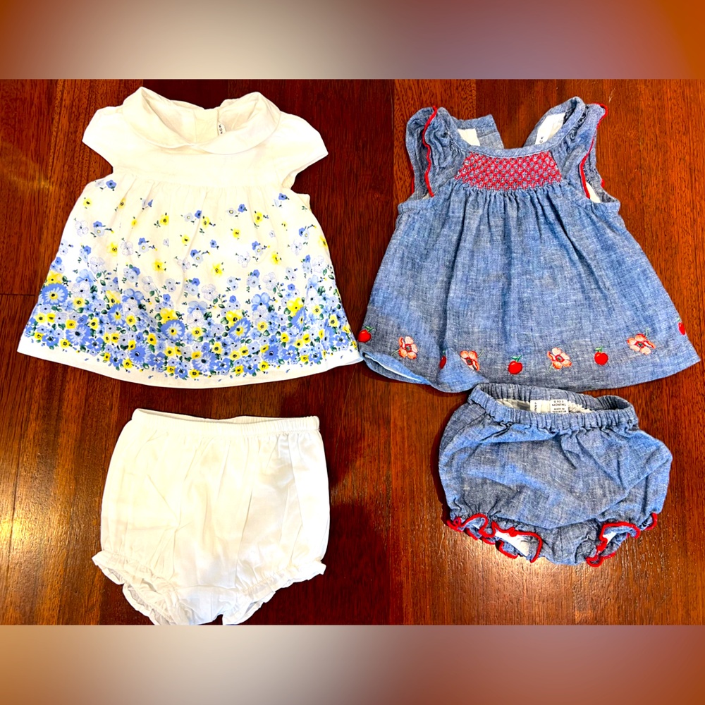 Like New Janie & Jack 0-3m Short Sleeve and Strapless Matching Sets (Multiple)